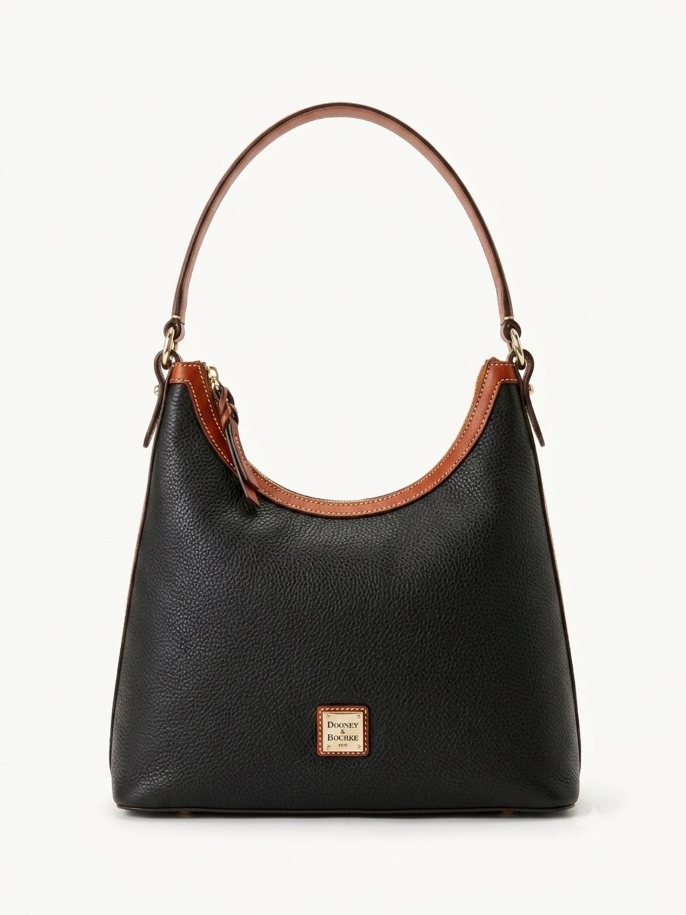 Dooney & Bourke Pebble Grain Hobo Bag Classic Black NWT. K0708739
